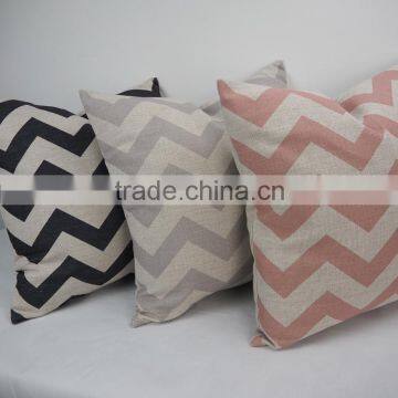 Latest design zigzag printed pillow case custom home decorative cushions covers