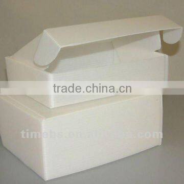 Corrugated plastic shoe box