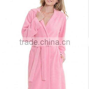 100% Cotton Velour Bathrobe Fashion Lady Shower Robe SPF Fashion Night Dress China Supplier Wholesale Pajama photo-3