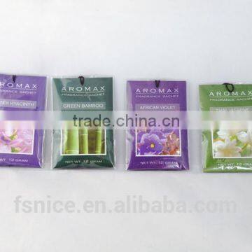 Wholesale spring scented paper sachet with different scents for promotion gift