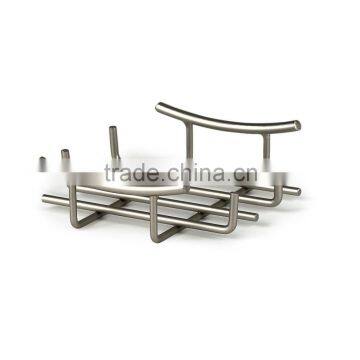 Euro Flat Steel Napkin Holder, Satin Nickel