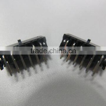 MX 3.0MM 2*6PIN black bend PIN header