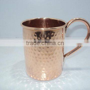 Copper Mule Mug Hammered Straight shape