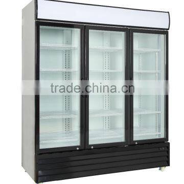 New Three Glass Door Beverage Display Fridges With Hinged Door photo-2