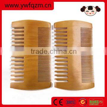custom logo pear wood wooden hair beard comb