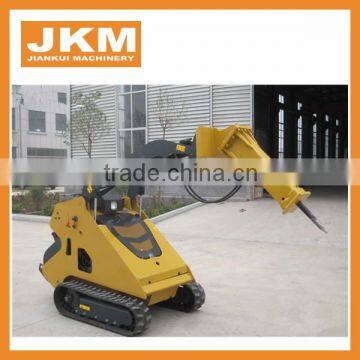 Mini skid steer loader with hydraulic hammer breaker attachment for sale