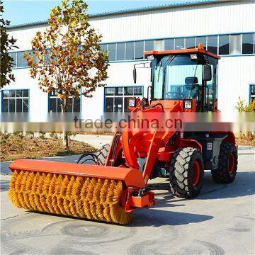 easy driving front end loader TY18 with road sweeper