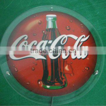 famous Cocacola el display with acrylic frame