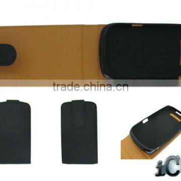 PU leather case stitch TPU case for Blackberry bold 9700