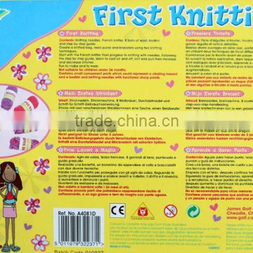 First knitting craft kit educational toy