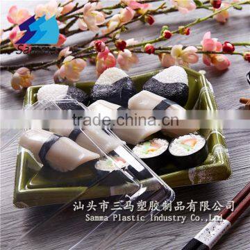 KW-0014TC-GN Plastic sushi container/ sushi box to go