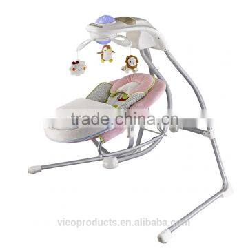 Popular Design high quanlity automatic electric baby swing bed for infant