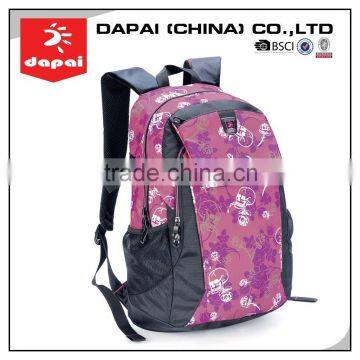 Ladies Designer School Backpack Bags Trendy Rose Skull Travel Backpack