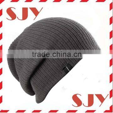 Hip Hop Winter Cap Mens Knitted Soft Feel Slouch Beanie Ski Hat