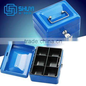 Small Metal Key Lock Cash Safe Secutity Box photo-2
