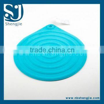 Trade Assurance Silicone blue hot pad/Hot Selling Promotional Gift Funny Shape Silicone pan pad., mat