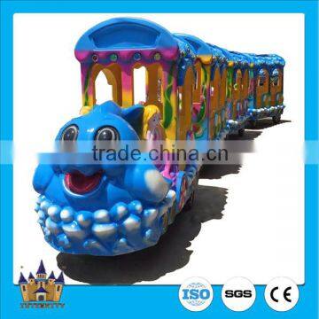 Kiddy Rides Model Small Amusement Park Trains for Sale , Amusement Tourist Ocean Track Train for Kids
