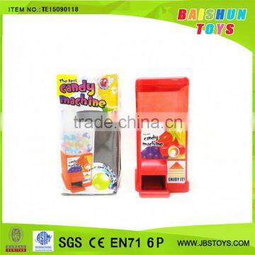 2015 new cool plastic mini candy machine , promotion gifts