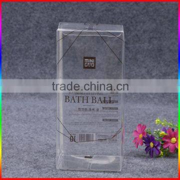 custom plastic clear pvc cosmetics gift packing box