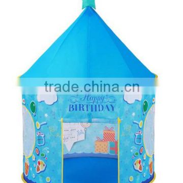 Blue Pop-up kids yurt play tent for children birthday gift