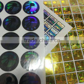 Custom hologram sticker for packaging