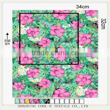 jersey fabric polyester FDY with printed for women's fashional garment