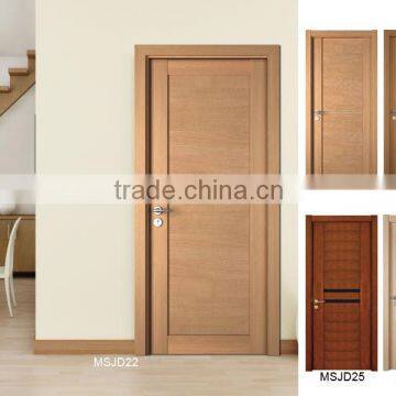 cheap wood plastic single door wpc room door for department and flat