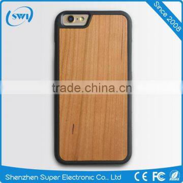 New Premium Wood Design TPU Case Mobile Phone Wooden Back Cover for IPhone 6/6s Plus