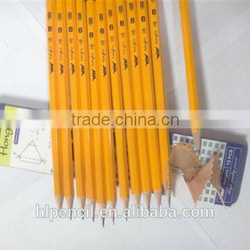 Yellow HB Pencil With Eraser photo-2