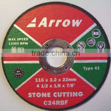 Flat stone cutting discs