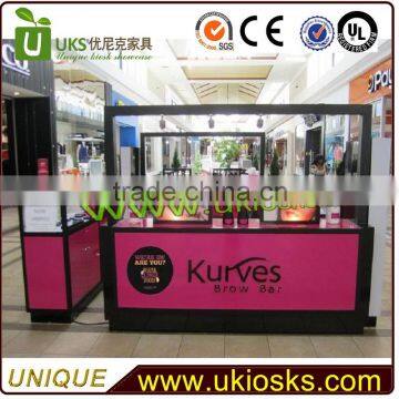 Beauty eyebrow kiosk design in mall for sale