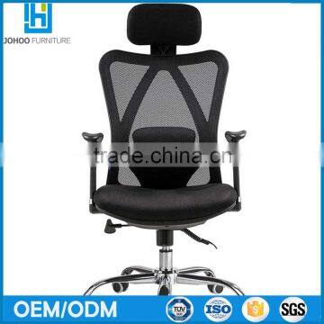 Hot sale Ergonomic Mesh black office chair with adjustable headrest