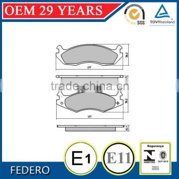 good quality OEM factory 3501167 brake pad Jeep Spare Parts With Emark