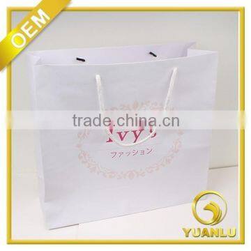 custom logo paper shopping bag packing bags for clothes