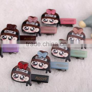 Fashional sweety girls Alligator Hair Clip cellulose acetate chirldren hair accessories