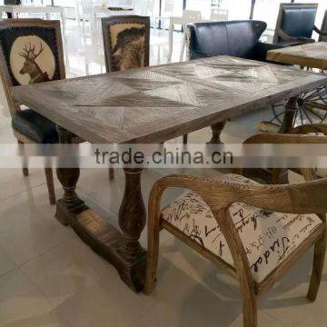 Short leg suar luxury wood dining table in good quality