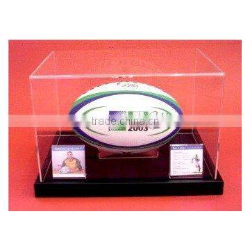 acrylic football display case acrylic rugby display case