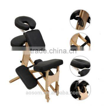 Healthcare Folding Wooden Massage Chair Spa Chair