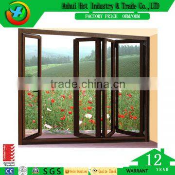 Factory Custom French Casement Window Simple Design Aluminium Double Glazed Windows