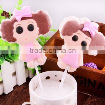 Girl Sweet Stick Halal Personalized Marshmallow Lollipop