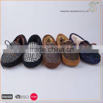 Comfortable warm flat mocassin shoes for women