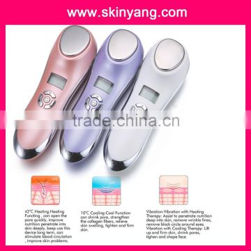 Korea beauty with Electric Handheld Face Beauty Facial cold and hot Massager