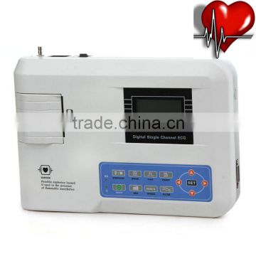 Good choice Multi language Portable Digital 1 channel Electrocardiograph ECG EKG Machine in hospital clinic community