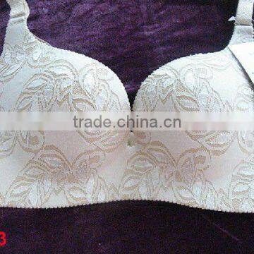 Lace Covered Seamless Bra