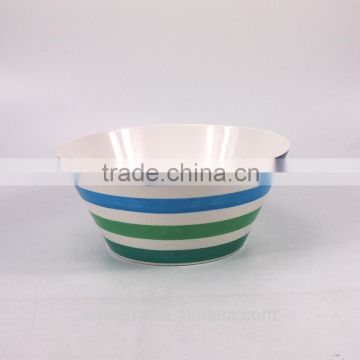 Diameter 25Cm Round Melamine Salad Bowl Plastic