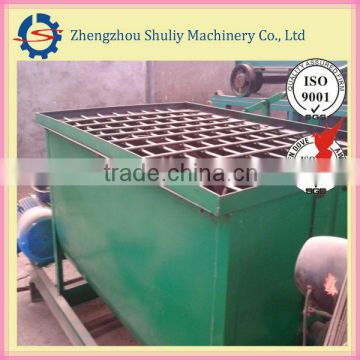 Horizontal mixer for fertilizer pellet line