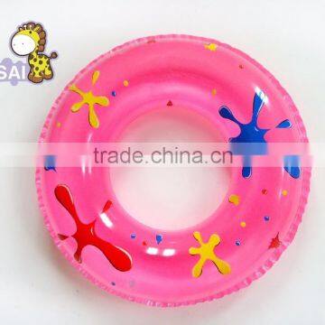 Yiwu factory price inflatable swimming ring with colorful printing