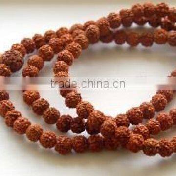 Natural Beads/Natural Rudraksha Necklace/ Prayers Beaded Necklace