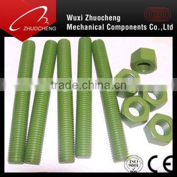 high tensile a193 b7 ptfe coated bolts and 2h nuts