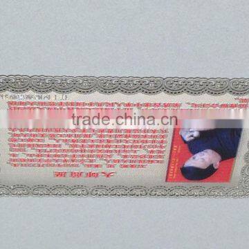 Cheap Price Carved Cut Card Silver Metal Business Card photo-5